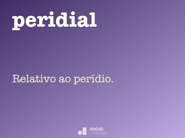 peridial