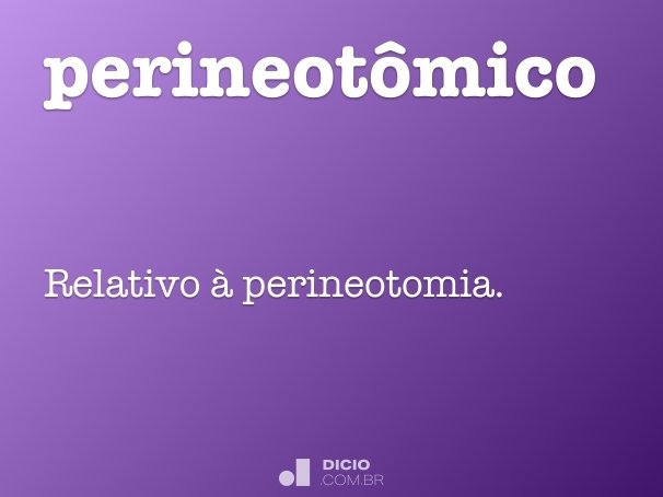 perineotômico