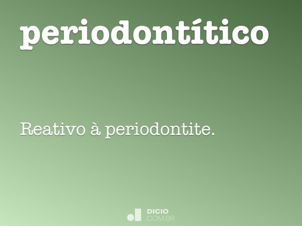 periodontítico