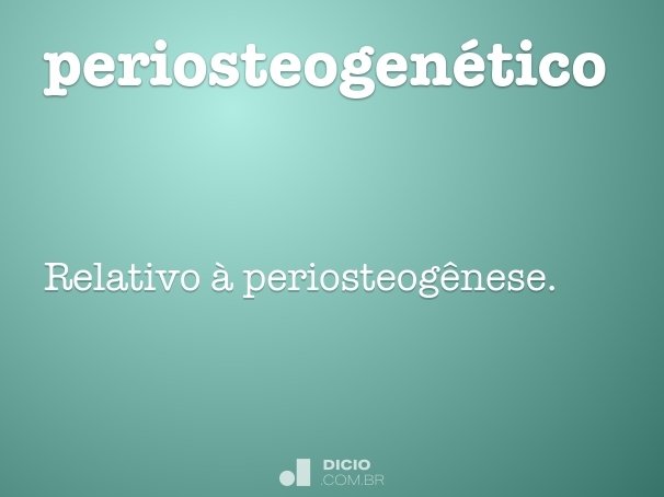 periosteogenético
