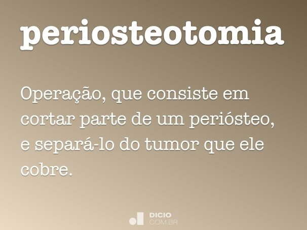 periosteotomia