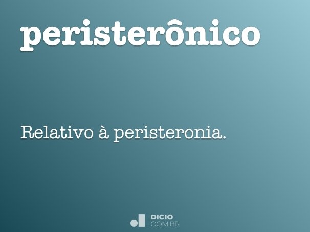 peristerônico