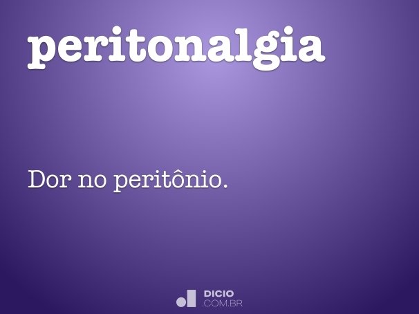 peritonalgia