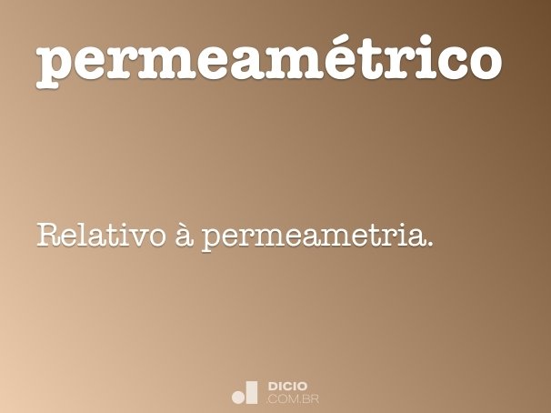 permeamétrico