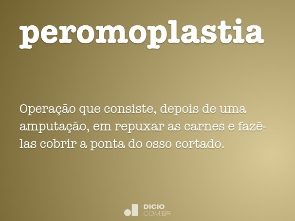 peromoplastia