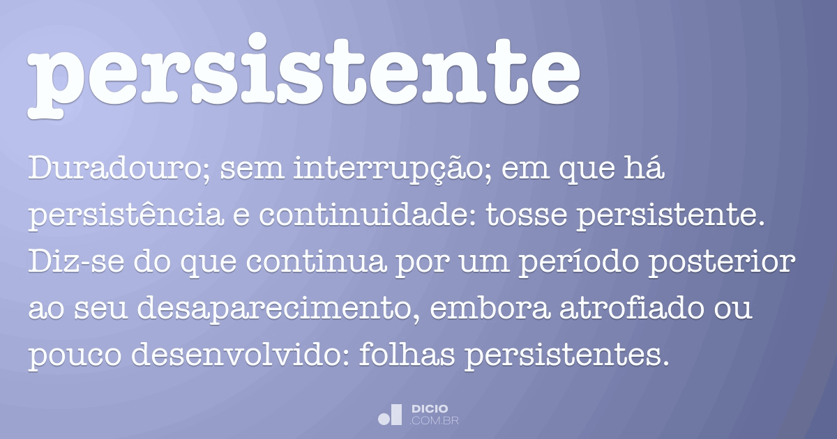 Persistente Dicio, Dicionário Online de Português