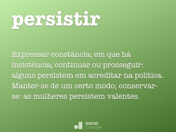 persistir