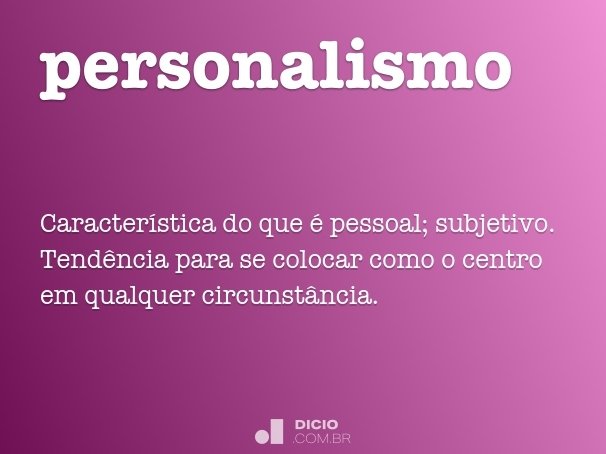 personalismo
