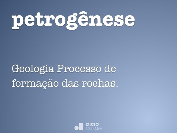 petrogênese