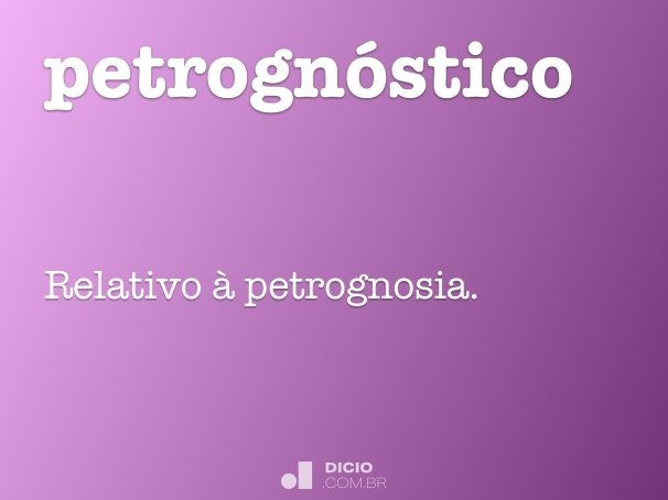 petrognóstico