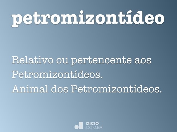 petromizontídeo