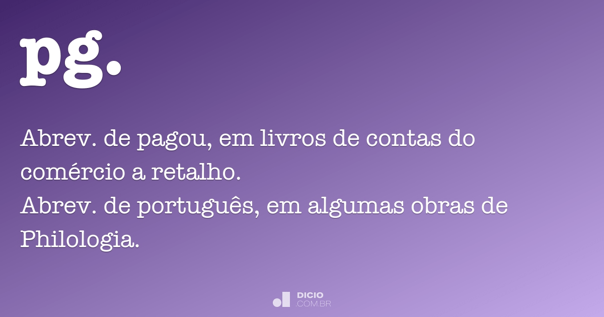 Pg Dicio Dicionário Online De Português