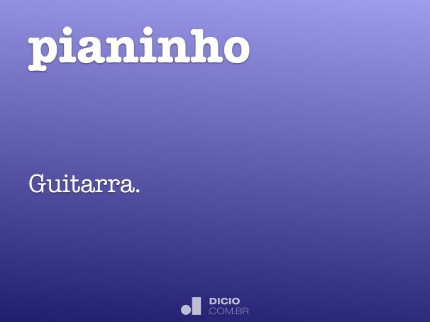 pianinho