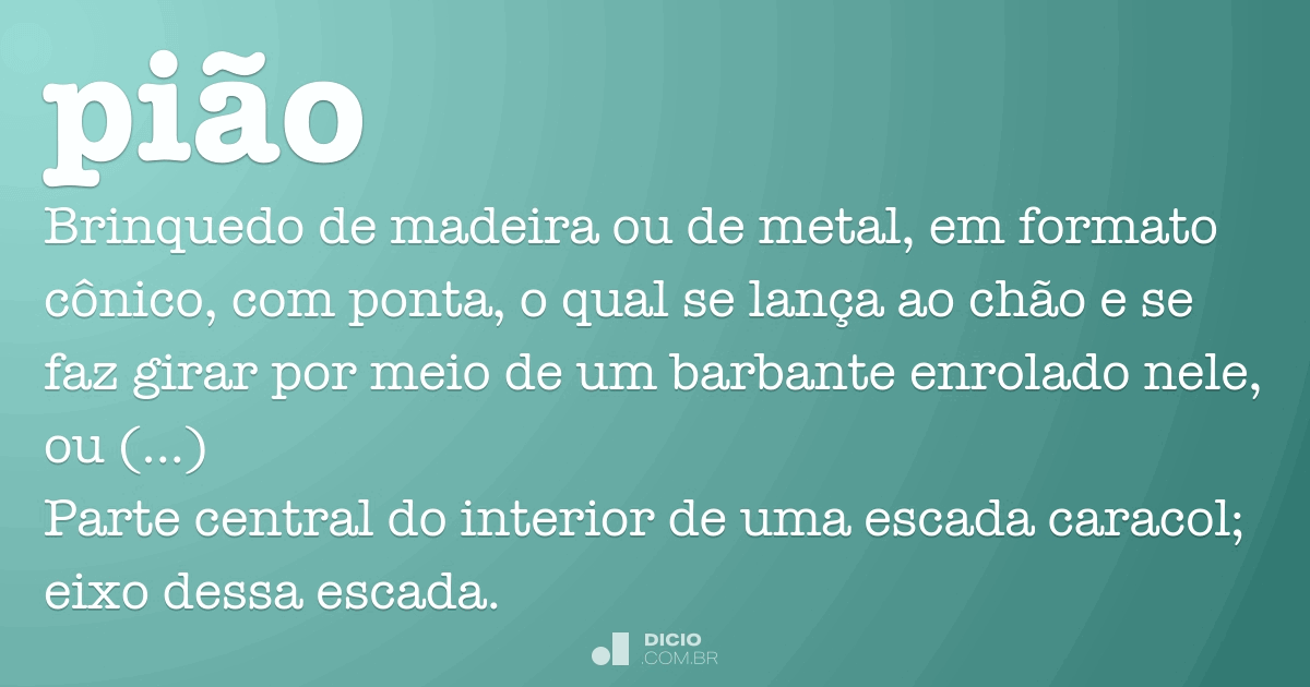 Pião ou peão? - Em Português Correcto