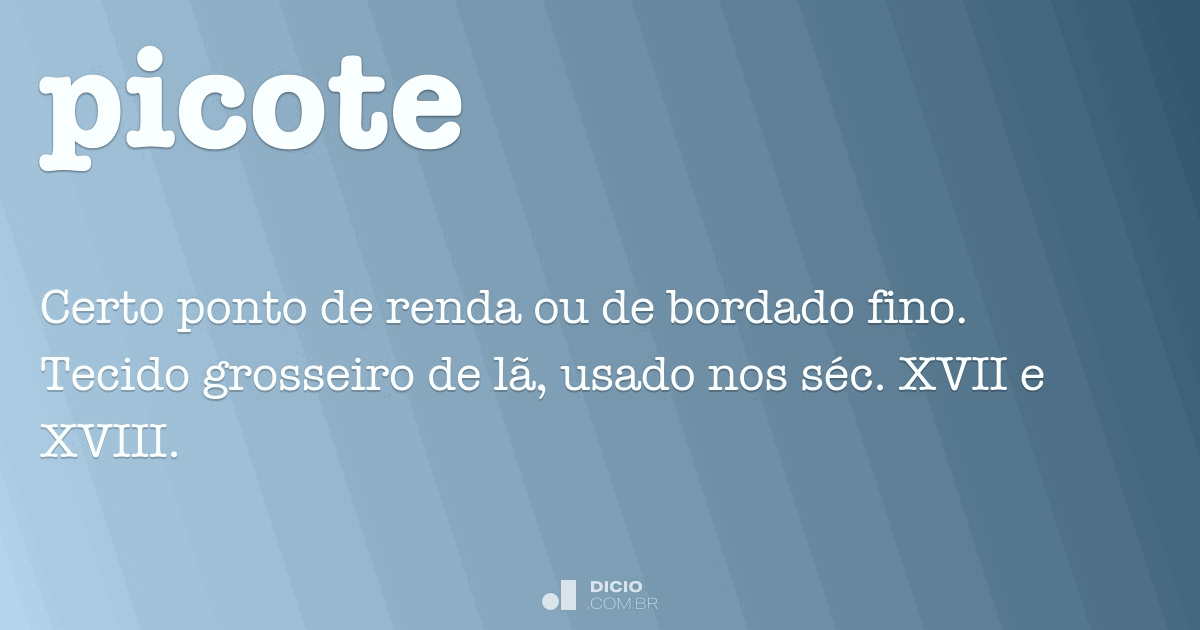 Picote Dicio, Dicionário Online de Português