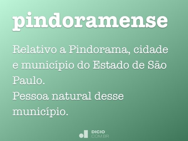 pindoramense