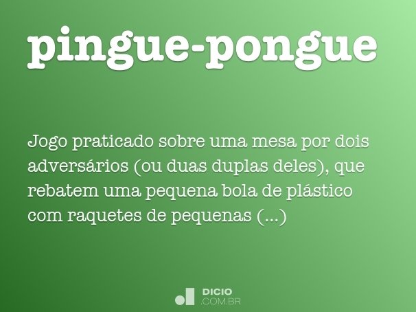 pingue-pongue