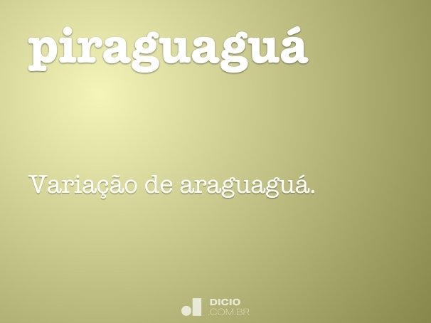 piraguaguá