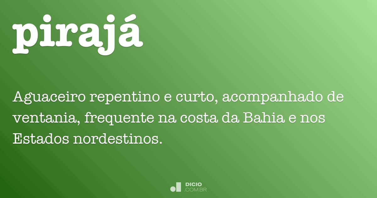 A Língua Portuguesa precisa desta palavra. - Ventania