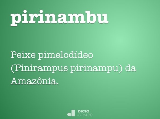 pirinambu