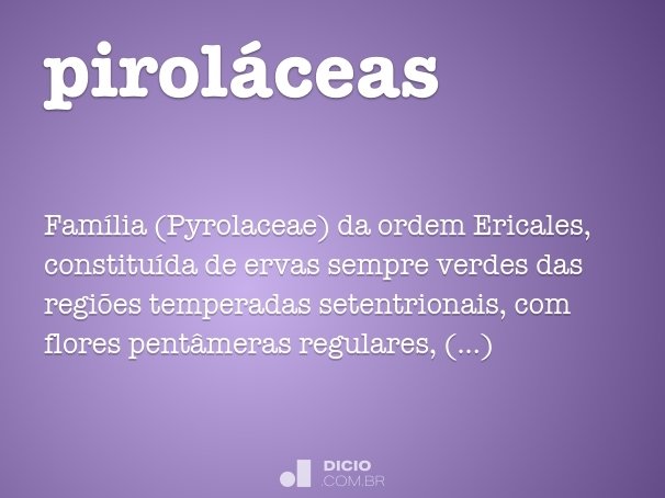piroláceas