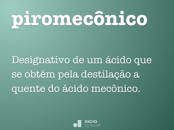 piromecônico