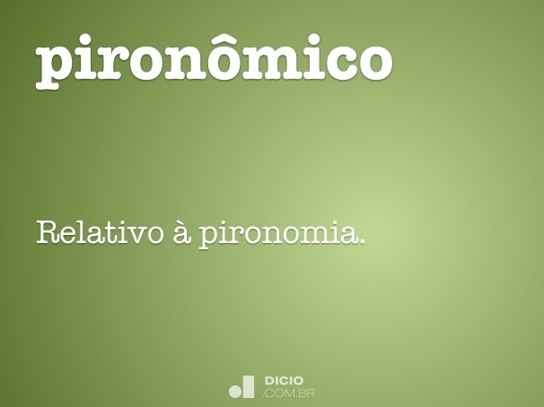 pironômico