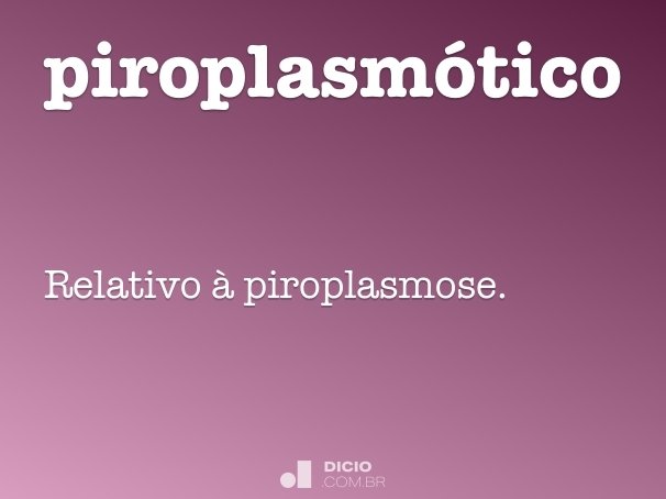 piroplasmótico