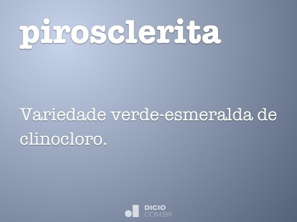 pirosclerita