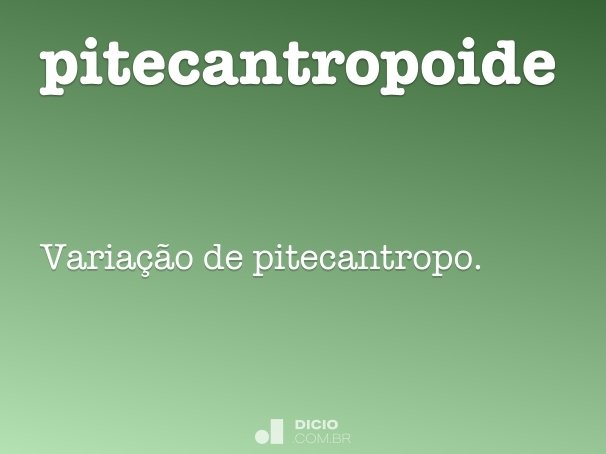 pitecantropoide