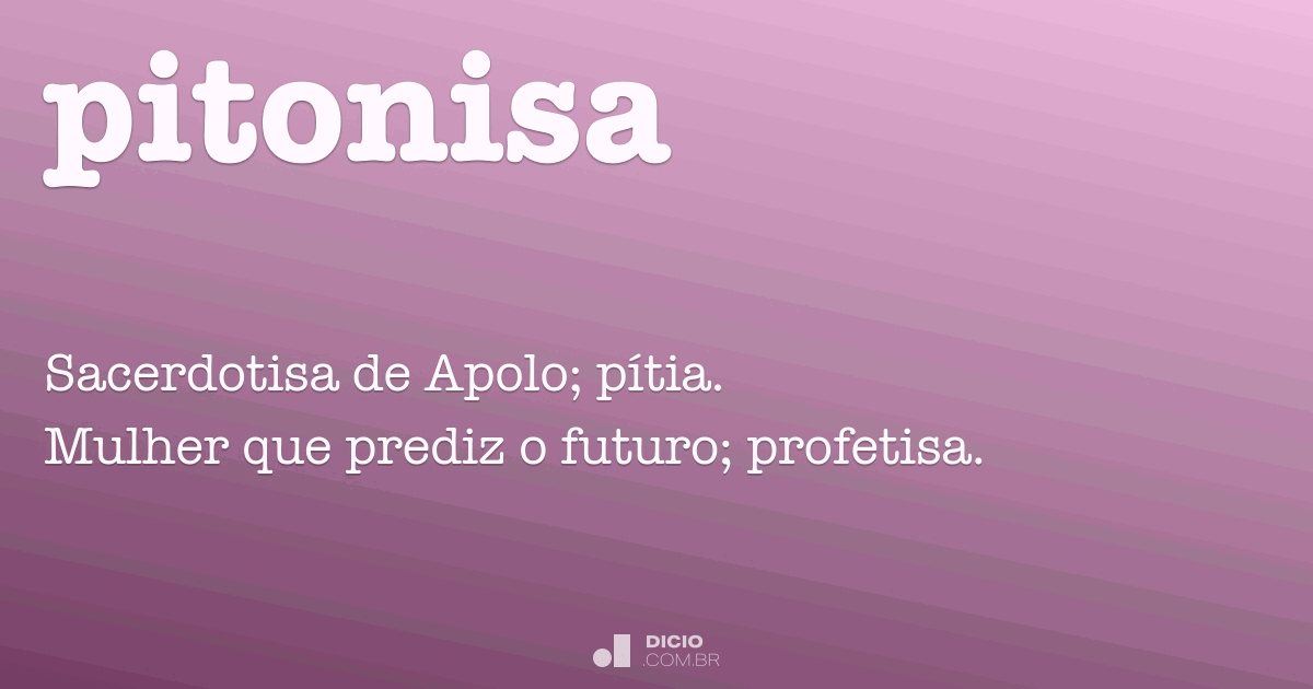 Pitonisa Dicio, Dicionário Online de Português