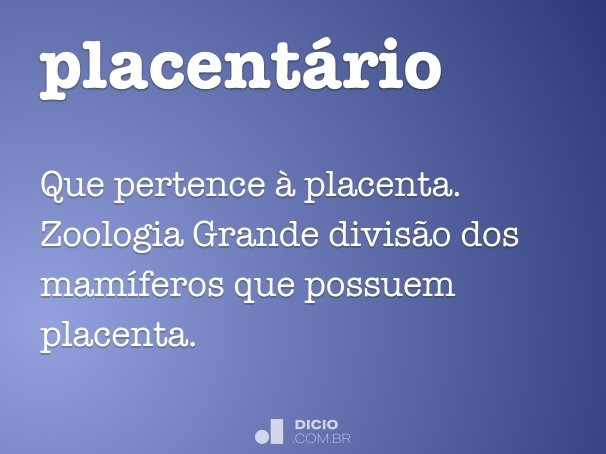 placentário