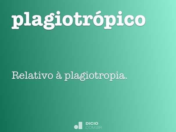 plagiotrópico
