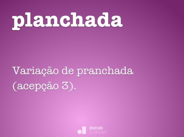 planchada