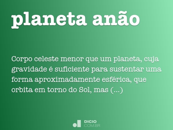 planeta anão