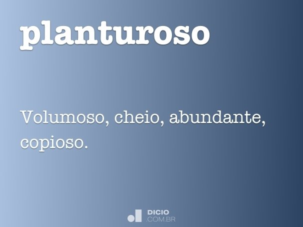 planturoso
