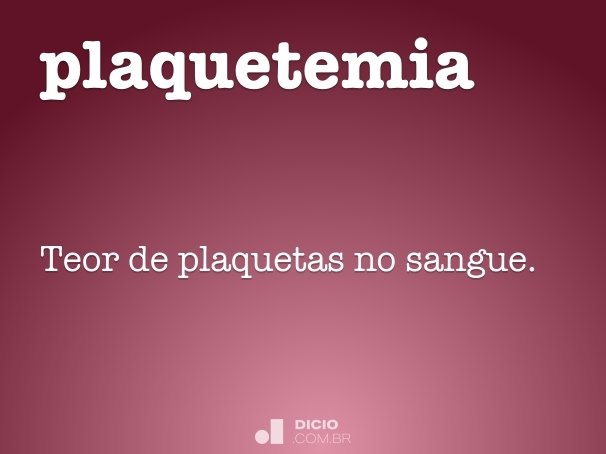 plaquetemia