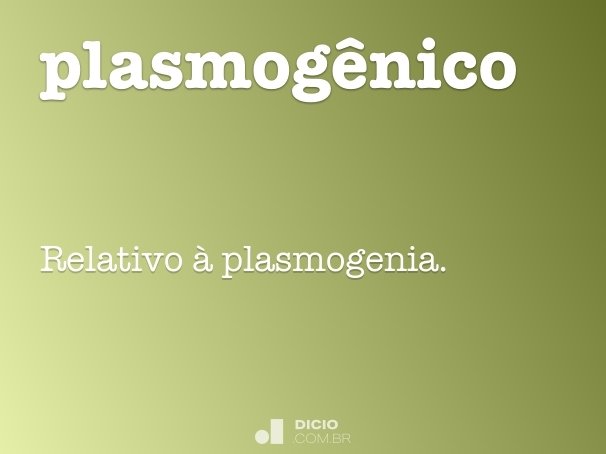 plasmogênico