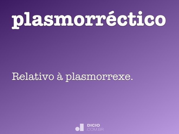 plasmorréctico