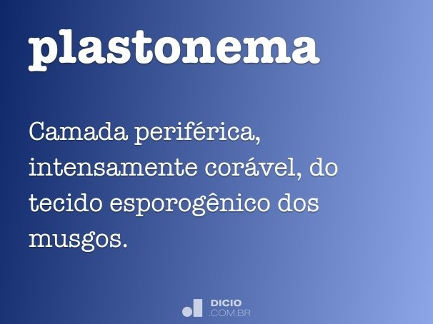 plastonema