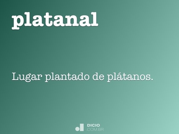 platanal