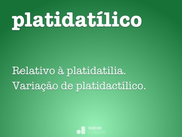 platidatílico
