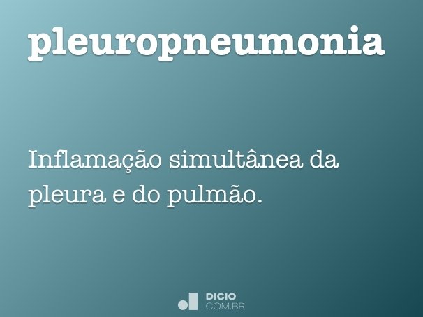 pleuropneumonia