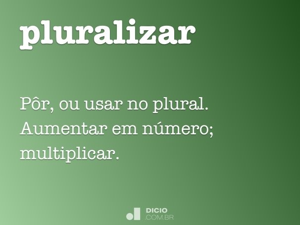 pluralizar