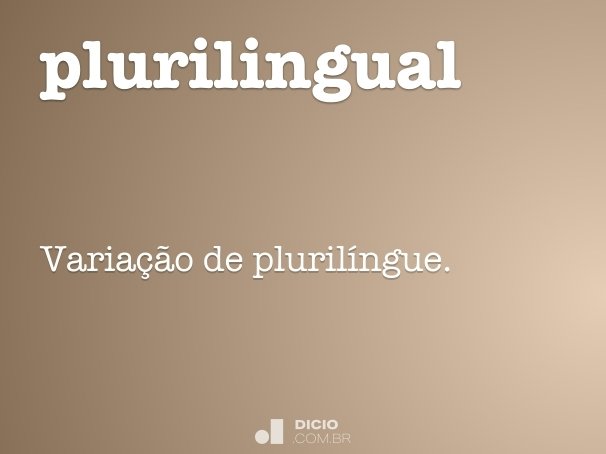 plurilingual