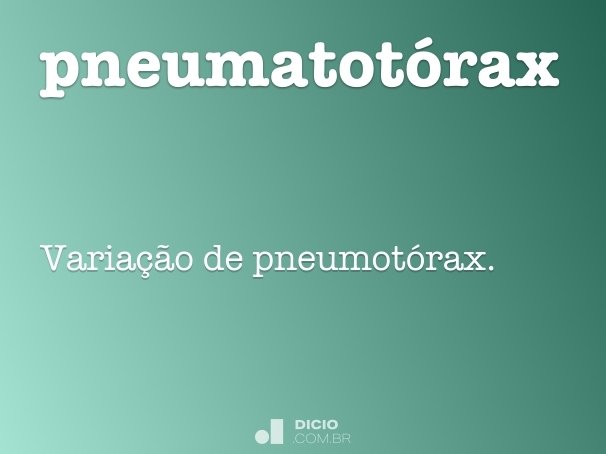 pneumatotórax