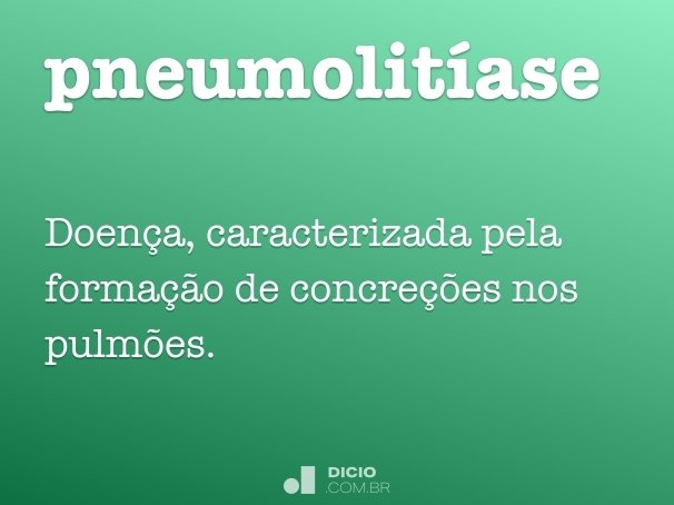 pneumolitíase