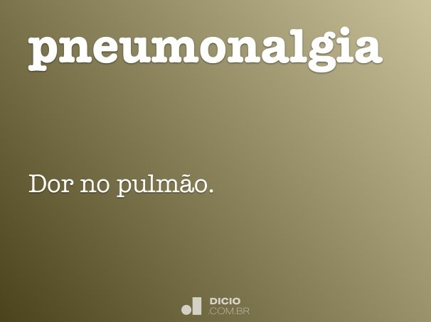 pneumonalgia
