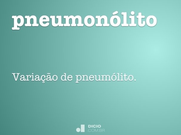 pneumonólito
