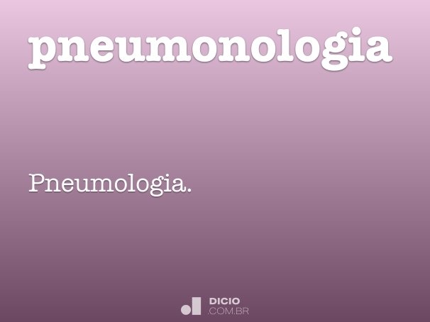 pneumonologia